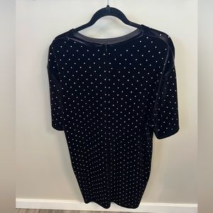 Rhinestone accent little black dress